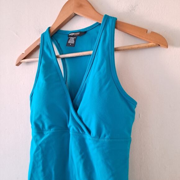 Eddie Bauer Sport Blue Sleeveless V-Neck Tank Top - Picture 3 of 6